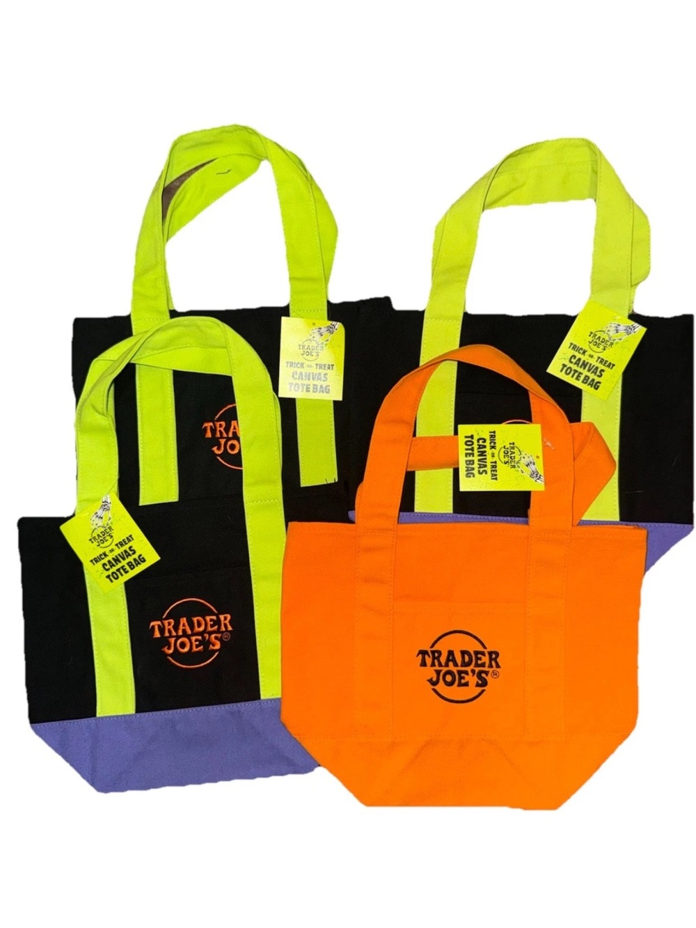 Trader Joe’s 🎃 Halloween 🎃 Mini Tote Bag (4-pack) **LIMITED EDITION**